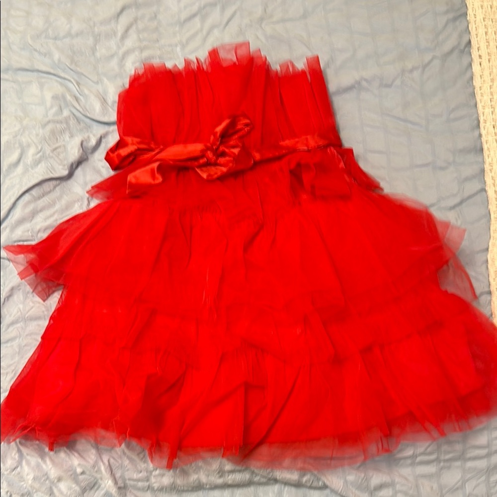 Thirty-One Strapless Red Dress